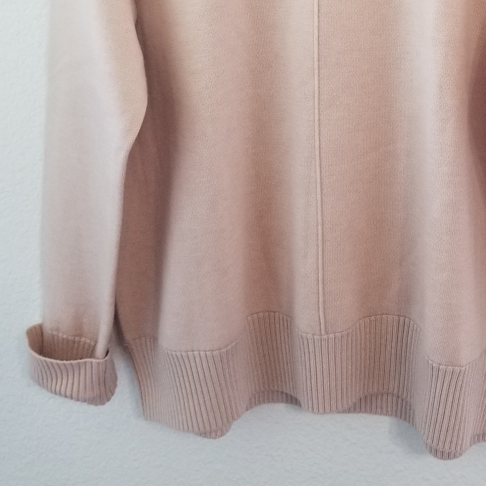 Max & Mia Blush Crewneck Sweater Sz Large - Picture 6 of 6